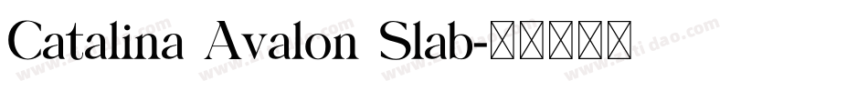 Catalina Avalon Slab字体转换